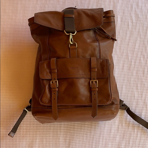 Coach Bags Coach Brown Leather Backpack Poshmark